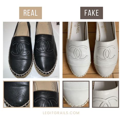 difference in replica chanel espadrille and original|chanel shoes outsoles.